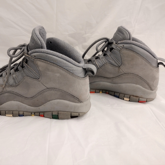 Sz 10.5, Air Jordan 10 Retro Cool Grey 2017 Multicolor 310805-022 - Picture 8 of 9